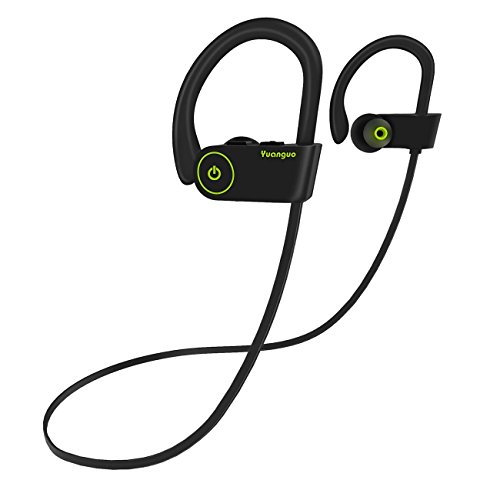 Yuanguo Auriculares Bluetooth 4.1 Inalambricos Cascos Deportivos In Ear Sonido Estéreo con Micrófono y Cancelación de Ruido CVC 6.0 &Tecnología APTX Impermeable IPX7 para Correr Andar en Bicicleta