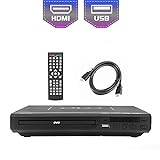 Reproductor de DVD KCR de 225 mm para TV, Aprendizaje en el hogar y Uso de Entretenimiento, Salida HDMI / AV, Entrada USB, con Control Remoto (no BLU-Ray)