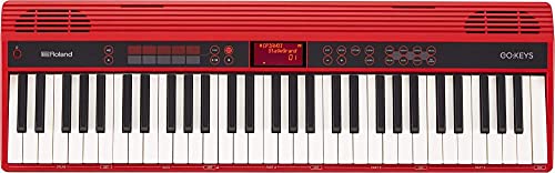 Teclado de creación musical Roland GO-61K Keys — Conexión inalámbrica con smartphone, rojo