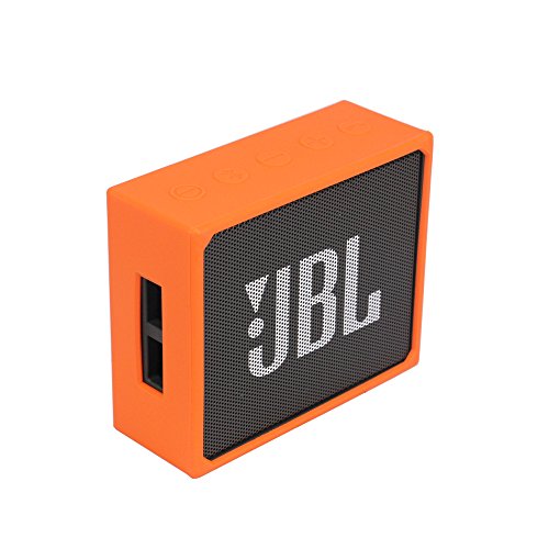 CrustPro Funda de silicona Estuche blando Sling Cover para JBL GO Orange