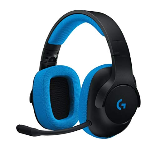 Logitech G G233 Prodigy Wired Gaming Headset - Black/Cyan - 3.5 MM - N/A - EMEA