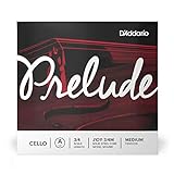 Cuerda individual La para violonchelo Prelude de D'Addario, escala 3/4, tensión media, J1011 3/4M
