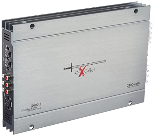 Excalibur X600.4 – Amplificador Estéreo 4 canales (2400 W, Crossover variable, 2 Ohmios)