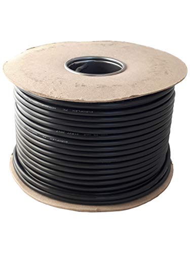 Cable flexible redondo negro de 2 y 3 núcleos de 0,75 mm, 1,0 mm, 1,5 mm 3182Y 3183Y rollo completo y longitudes personalizadas disponibles