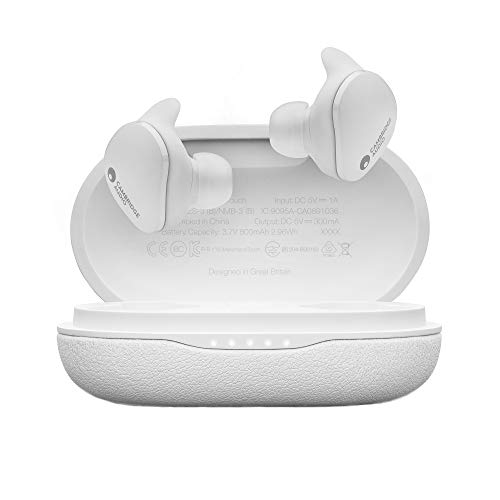 Cambridge Audio Melomania Touch True Wireless Earbuds – Cascos Inalámbricos 50h Batería, Bluetooth 5.0 – Auriculares con Micrófono, Llamadas Claras, Impermeable, Drivers 7 mm con Grafeno