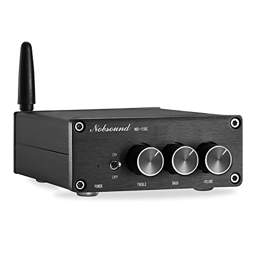 Nobsound Mini TPA3116 - Amplificador digital Hi-Fi estéreo, 200 W (100 W × 2), Bluetooth 4.2, clase D, con fuente de alimentación