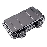 Caja de almacenamiento de supervivencia de plástico, caja hermética sellada a prueba de golpes al aire libre, caja hermética, 3 tamaños, negro