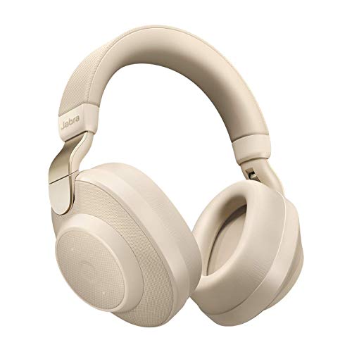 Jabra Elite 85h - Auriculares Inalámbricos Over-Ear, Cancelación Activa de Ruido, Batería de Larga Duración para Llamadas y Música, Beige Oro
