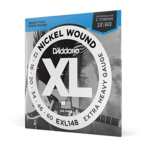 D'Addario EXL148 XL Nickel Wound Extra Heavy (.012-.060) Electric Guitar Strings