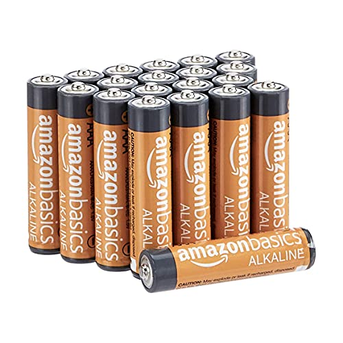 Amazon Basics - Pilas alcalinas AAA de 1,5 voltios, gama Performance, paquete de 20 (el aspecto puede variar)