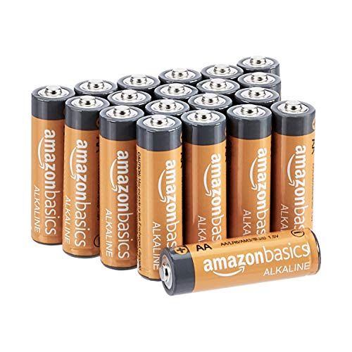 Amazon Basics - Pilas alcalinas AA de 1,5 voltios, gama Performance, paquete de 20 (el aspecto puede variar)