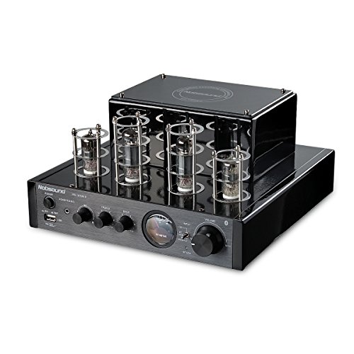 NOBSOUND Amplificador de válvulas MS-10D MKII Hybird con Bluetooth, USB, auriculares para HiFi, color negro