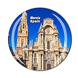 3D España Murcia nevera imán cristal recuerdo colección regalo cocina decoración del hogar pegatina magnética