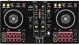 Pioneer DJ DDJ-400 - Mesa de control para DJ digital de 2 bandejas para software Rekordbox DJ (incluido), con 16 almohadillas de rendimiento e interfaz USB de 2 canales, color negro