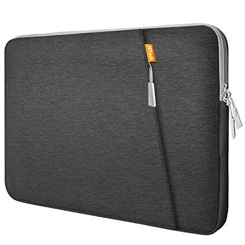 JETech Funda Portátiles 15 Pulgadas Notebook, Compatible con MacBook Pro 15 Pulgadas, MacBook Pro 16 Pulgadas 2021, Funda Impermeable con Bolsa de Bolsillo para Accesorios, Gris Oscuro