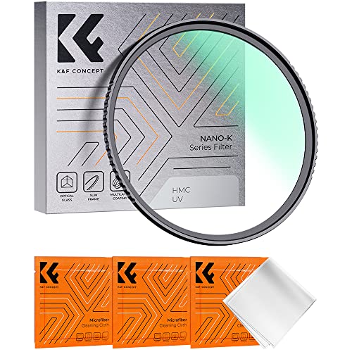 K&F Concept Nano-K Filtro 49mm de Protección MC UV Slim HD de Vidrio óptico con 18 Capas Nano Revestimiento para Objetivo 49mm