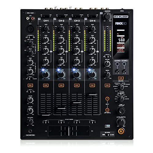 Reloop RMX-60 mezclador DJ - Mezclador para DJ (20-20000 Hz), Negro