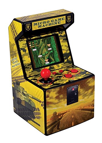 ITAL - Consola Mini Arcade recreativa portátil con 250 Juegos Perfecta para Regalo de niños y Adultos con diseño Retro (Amarillo)