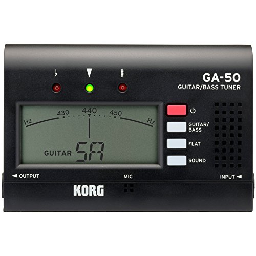 Korg GA50 afinador de guitarra negro