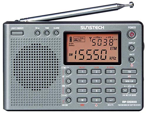 Sunstech RP-DS 800 - Radiodespertador (Digital, AM, FM, LW, SO, LCD), gris