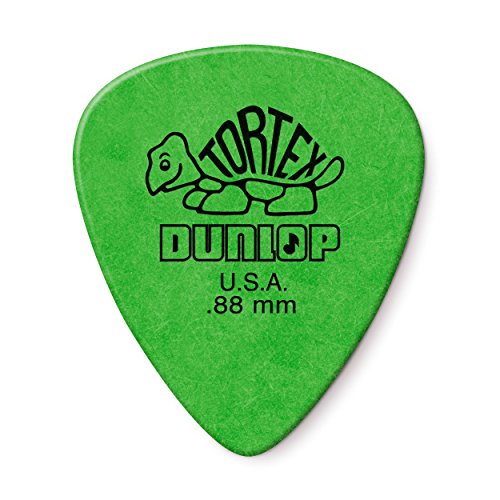 Dunlop 418P88 - Juego de 12 púas para guitarra, color verde