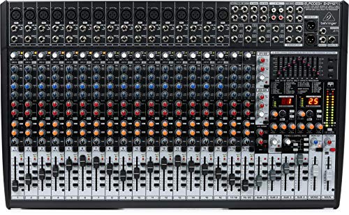Behringer EURODESK SX2442FX Ultra-Low Noise Design 24-Input 4-Bus Studio/Live Mixer con preamplificadores de micrófono XENYX, ecualizadores británicos y procesador Dual Multi-FX