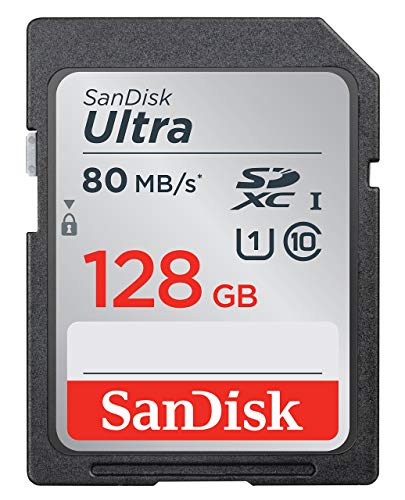 SanDisk SDSDUNC-128G-GN6IN Ultra Tarjeta de Memoria SDXC de 128 GB (hasta 80 MB/s, Clase 10)