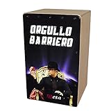 Cajón flamenco Beta mod. 'BARRIEROS' (Homenaje a El Barrio) - Caja de música personalizada. Percusión 100% abedul