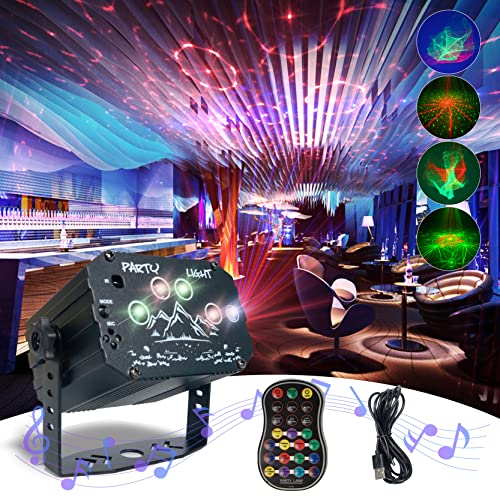 Luces Discoteca,Bola de Discoteca con USB Cable&Control Remoto,RGB Activadas por Sonido Luces Fiesta,Rotación de 360° Luces Colores,Bola Luces Discoteca para Cumpleaños Discoteca Bar