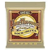 Ernie Ball Earthwood Rock y Blues w/Plain G 80/20 Cuerdas de guitarra acústica de bronce - 10-52 Gauge